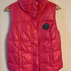 Abercrombie & Fitch Pink Puffer Vest - Size Medium